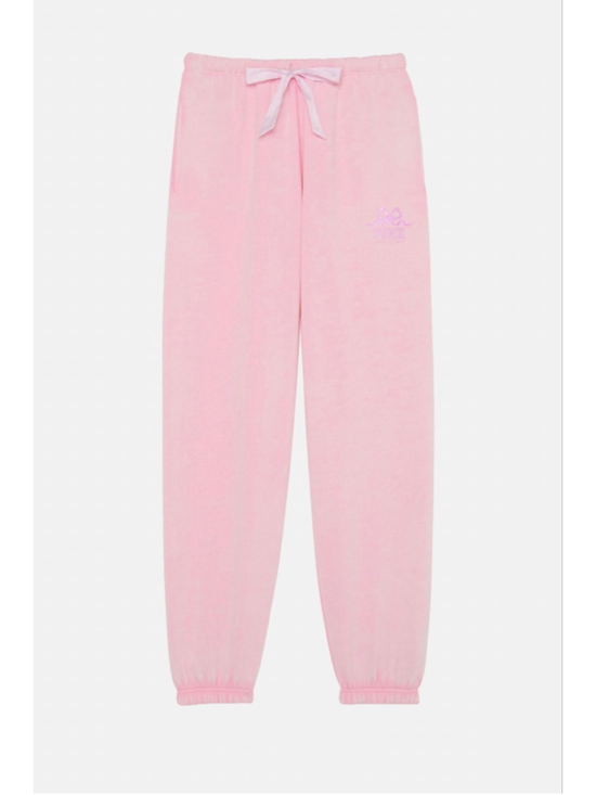 Victoria's Secret PINK Pants - Pink X LoveShackFancy Jogger sweat pants Pink Lollipop Wash Large Long 31 SKU757